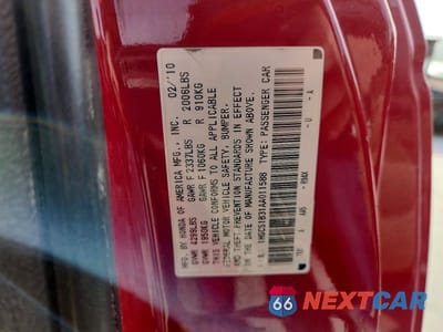 Zdjęcie 12 z 12 samochodu: 2010 HONDA ACCORD LX VIN:1HGCS1B31AA011588 - miniatura