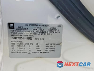 Zdjęcie 13 z 13 samochodu: 2009 BUICK ENCLAVE CXL VIN:5GAEV23D49J169769 - miniatura