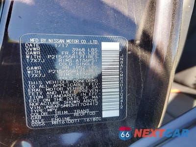 Zdjęcie 12 z 12 samochodu: 2017 NISSAN JUKE S VIN:JN8AF5MR3HT704412 - miniatura