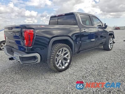 Trzecie zdjęcie samochodu z tyłu: 2021 GMC SIERRA K1500 SLT VIN:3GTU9DET6MG347819 - miniatura