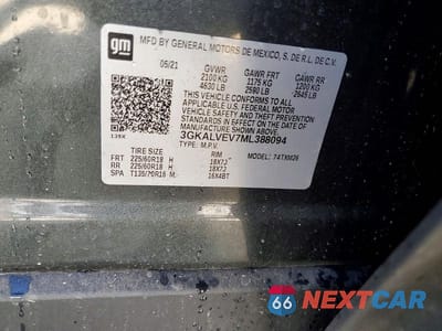 Zdjęcie 13 z 13 samochodu: 2021 GMC TERRAIN SLT VIN:3GKALVEV7ML388094 - miniatura