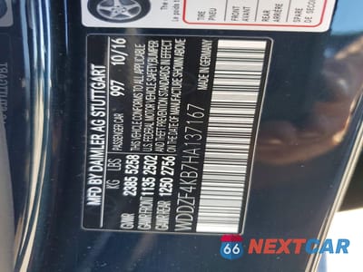 Zdjęcie 12 z 12 samochodu: 2017 MERCEDES-BENZ E 300 4MATIC VIN:WDDZF4KB7HA137167 - miniatura