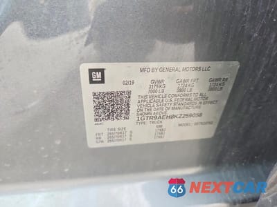 Zdjęcie 12 z 12 samochodu: 2019 GMC SIERRA K1500 VIN:1GTR9AEH8KZ259058 - miniatura
