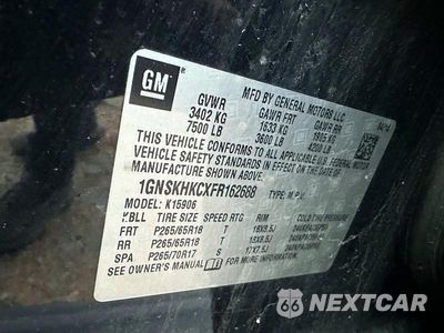 Zdjęcie 10 z 11 samochodu: 2015 CHEVROLET SUBURBAN K1500 LS VIN:1GNSKHKCXFR162688 - miniatura