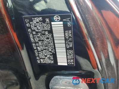 Zdjęcie 13 z 13 samochodu: 2012 TOYOTA YARIS 3-DOOR L VIN:JTDJTUD38CD532990 - miniatura
