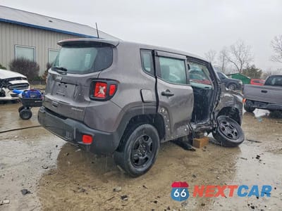 Trzecie zdjęcie samochodu z tyłu: 2021 JEEP RENEGADE SPORT VIN:ZACNJDAB8MPM38367 - miniatura