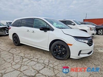 Czwarte zdjęcie samochodu z boku: 2023 HONDA ODYSSEY SPORT-L VIN:5FNRL6H74PB031315 - miniatura