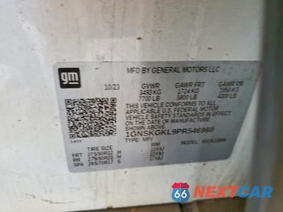 Zdjęcie 13 z 14 samochodu: 2023 CHEVROLET SUBURBAN K1500 HIGH COUNTRY VIN:1GNSKGKL9PR546960 - miniatura