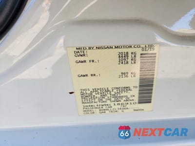 Zdjęcie 12 z 12 samochodu: 2019 NISSAN ALTIMA VIN:1N4BL4FW9KC186910 - miniatura