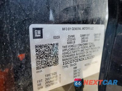 Zdjęcie 13 z 13 samochodu: 2019 CHEVROLET COLORADO LT VIN:1GCGTCEN1K1263283 - miniatura