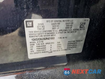 Zdjęcie 13 z 13 samochodu: 2016 GMC YUKON DENALI VIN:1GKS2CKJ3GR421893 - miniatura