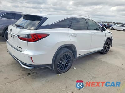 Trzecie zdjęcie samochodu z tyłu: 2019 LEXUS RX 450HL BASE VIN:JTJDGKCA0K2008794 - miniatura