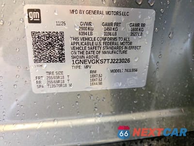 Zdjęcie 14 z 14 samochodu: 2026 CHEVROLET TRAVERSE LT VIN:1GNEVGKS7TJ223026 - miniatura
