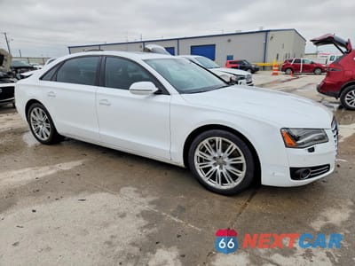 Czwarte zdjęcie samochodu z boku: 2011 AUDI A8 L QUATTRO VIN:WAURVAFDXBN015746 - miniatura