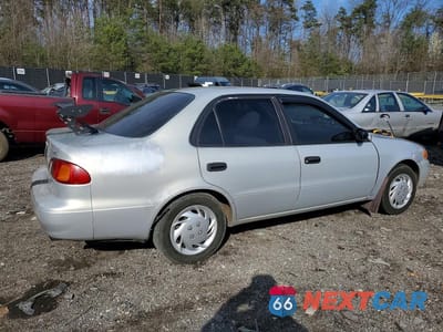 Trzecie zdjęcie samochodu z tyłu: 1999 TOYOTA COROLLA VE VIN:2T1BR12E5XC193176 - miniatura