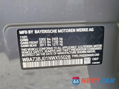 Zdjęcie 13 z 13 samochodu: 2022 BMW 540 XI VIN:WBA73BJ01NWX55028 - miniatura
