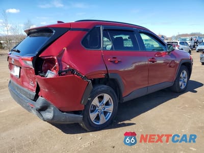 Trzecie zdjęcie samochodu z tyłu: 2022 TOYOTA RAV4 HYBRID LE VIN:JTMMWRFV0ND157793 - miniatura