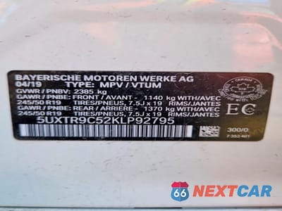 Zdjęcie 13 z 13 samochodu: 2019 BMW X3 XDRIVE30I VIN:5UXTR9C52KLP92795 - miniatura