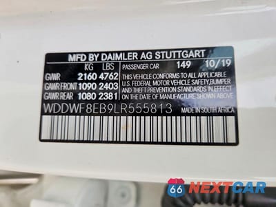 Zdjęcie 12 z 12 samochodu: 2020 MERCEDES-BENZ C 300 4MATIC VIN:WDDWF8EB9LR555813 - miniatura