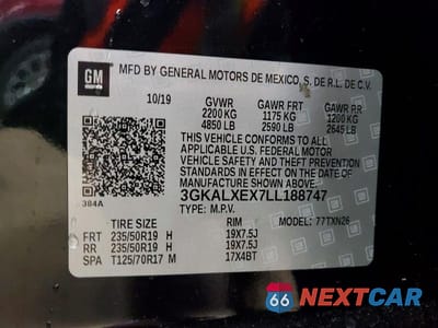 Zdjęcie 13 z 13 samochodu: 2020 GMC TERRAIN DENALI VIN:3GKALXEX7LL188747 - miniatura