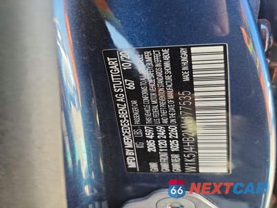 Zdjęcie 12 z 12 samochodu: 2021 MERCEDES-BENZ CLA 250 4MATIC VIN:W1K5J4HB2MN177535 - miniatura