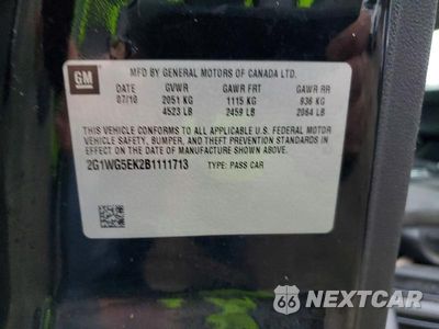 Zdjęcie 12 z 12 samochodu: 2011 CHEVROLET IMPALA LT VIN:2G1WG5EK2B1111713 - miniatura