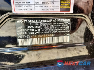 Zdjęcie 12 z 12 samochodu: 2008 MERCEDES-BENZ S 550 VIN:WDDNG71X38A199448 - miniatura