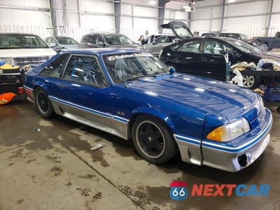 Czwarte zdjęcie samochodu z boku: 1992 FORD MUSTANG GT VIN:1FACP42E4NF176620 - miniatura