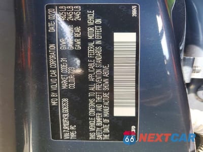 Zdjęcie 12 z 12 samochodu: 2020 VOLVO S60 T5 MOMENTUM VIN:7JR102FK9LG063538 - miniatura