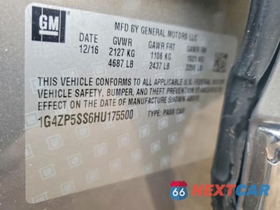 Zdjęcie 13 z 14 samochodu: 2017 BUICK LACROSSE ESSENCE VIN:1G4ZP5SS6HU175500 - miniatura