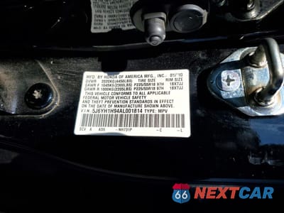 Zdjęcie 13 z 14 samochodu: 2010 HONDA ELEMENT SC VIN:5J6YH1H94AL001814 - miniatura