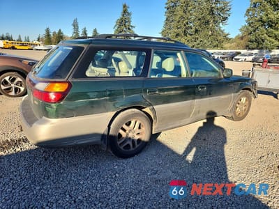 Trzecie zdjęcie samochodu z tyłu: 2000 SUBARU LEGACY OUTBACK LIMITED VIN:4S3BH6863Y7612449 - miniatura