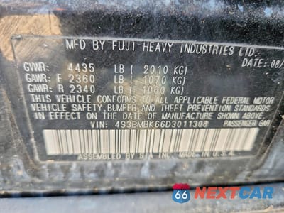 Zdjęcie 12 z 12 samochodu: 2013 SUBARU LEGACY 2.5I LIMITED VIN:4S3BMBK66D3011308 - miniatura