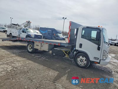 Czwarte zdjęcie samochodu z boku: 2019 ISUZU NPR XD DUMP FLATBED TRUCK VIN:JALC4W162K7K01429 - miniatura