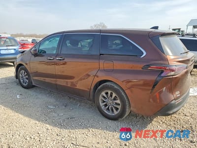 Drugie zdjęcie samochodu z przodu: 2023 TOYOTA SIENNA XLE 7-PASSENGER VIN:5TDYSKFC9PS088791 - miniatura