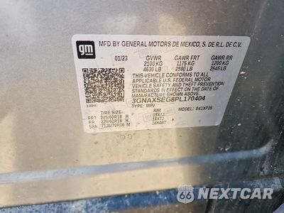 Zdjęcie 13 z 13 samochodu: 2023 CHEVROLET EQUINOX LS VIN:3GNAXSEG8PL170404 - miniatura