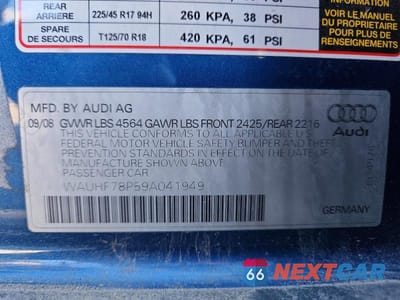 Zdjęcie 13 z 13 samochodu: 2009 AUDI A3 2.0T VIN:WAUHF78P59A041949 - miniatura