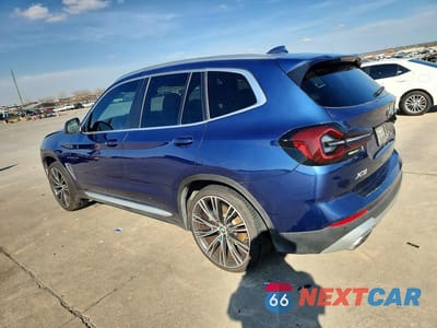Drugie zdjęcie samochodu z przodu: 2022 BMW X3 XDRIVE30I VIN:WBX57DP05NN145062 - miniatura
