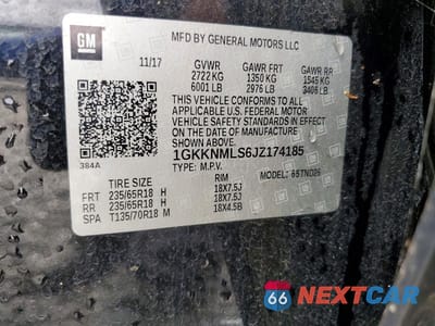 Zdjęcie 13 z 13 samochodu: 2018 GMC ACADIA SLT-1 VIN:1GKKNMLS6JZ174185 - miniatura