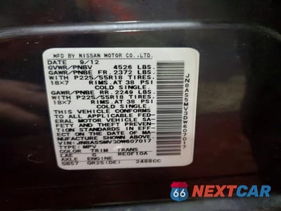 Zdjęcie 13 z 13 samochodu: 2013 NISSAN ROGUE S VIN:JN8AS5MV3DW607017 - miniatura