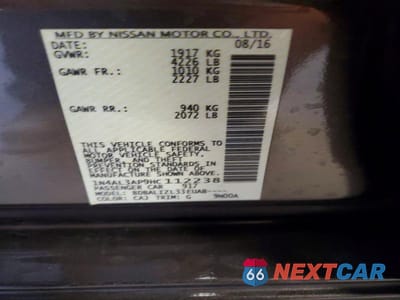 Zdjęcie 12 z 12 samochodu: 2017 NISSAN ALTIMA 2.5 SV VIN:1N4AL3AP9HC112238 - miniatura
