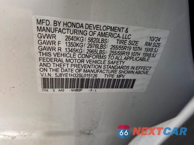 Zdjęcie 13 z 13 samochodu: 2025 ACURA MDX VIN:5J8YE1H32SL015126 - miniatura