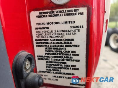 Zdjęcie 10 z 10 samochodu: 2011 ISUZU NPR HD FLATBED TRUCK VIN:JALB4W171B7402257 - miniatura