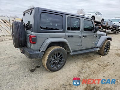 Trzecie zdjęcie samochodu z tyłu: 2023 JEEP WRANGLER SAHARA 4XE VIN:1C4JJXP60PW699061 - miniatura