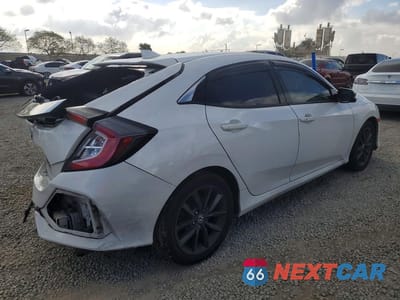 Trzecie zdjęcie samochodu z tyłu: 2020 HONDA CIVIC EX VIN:SHHFK7H69LU414856 - miniatura
