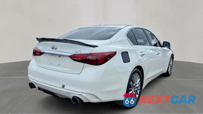 Czwarte zdjęcie samochodu z boku: 2018 INFINITI Q50 3.0T LUXE VIN:JN1EV7AP3JM359190 - miniatura