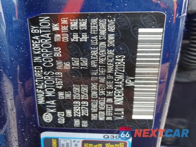 Zdjęcie 14 z 14 samochodu: 2021 KIA SELTOS EX VIN:KNDERCAA5M7211843 - miniatura