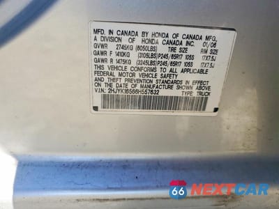 Zdjęcie 12 z 12 samochodu: 2006 HONDA RIDGELINE RTL VIN:2HJYK16566H557632 - miniatura