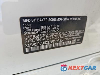 Zdjęcie 12 z 12 samochodu: 2020 BMW 330XI VIN:3MW5R7J0XL8B10385 - miniatura