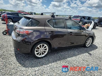 Trzecie zdjęcie samochodu z tyłu: 2011 LEXUS CT 200H PREMIUM VIN:JTHKD5BH2B2005266 - miniatura